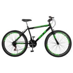 Bicicleta Aro 26 Kls Sport Gold Freio V-Brake Mtb 21 Marchas, Preto, V