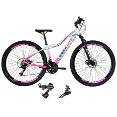 Bicicleta aro 29 Absolute Hera Alumínio 21 Marchas Câmbios Shimano Fre