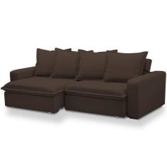 Sofá Retrátil Reclinável Para Sala De Estar Living 215cm Vêneto F04 Veludo Marrom - Lyam Decor