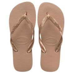 Chinelo havaianas original - TOP, Rose gold, 39-40