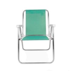 Cadeira de Praia Alta Alumínio Anis - Mor