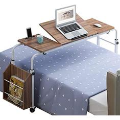 Mesa Dobrável Sobre A Cama, Carrinho De Armazenamento Rolante, Mesa Para Computador Móvel Sobre A Cama, Mesa Para Computador, Estação De Trabalho, Mesa Para Laptop, Mesa De Estudo Ajustável, Com R