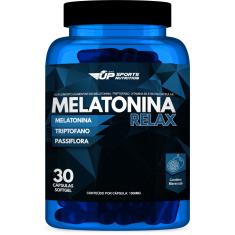 Suplemento Alimentar Melatonina Relax + Triptofano + Passiflora 30 Cápsulas UP SPORTS NUTRITION 