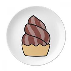 Prato de chocolate com aveia e sorvete de porcelana decorativa Salver louças de jantar