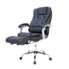 Cadeira De Escritório Big Boss Presidente Giratória Com Apoio Para Os Pés Preto