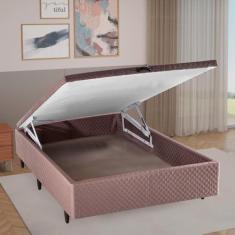 Base Box Baú Casal 138x188x35cm Merida Cobalt