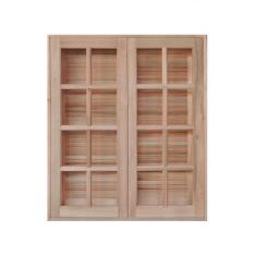 Janela de Madeira de Abrir 120x120cm 4 Folhas Rodam