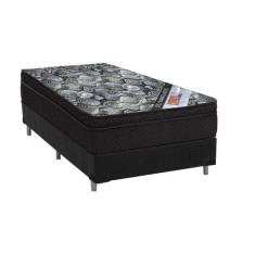 Cama Box Solteiro + Colchão Ortobom De Molas Iso Nanolastic 65x88x138