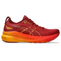 ASICS Tênis de corrida masculino Gel-Kayano 31, Cranberry/Habanero, 9 X-Wide