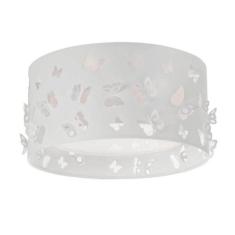 Luminária infantil plafon borboletas duplo branco 30x16 - TOM LUZ