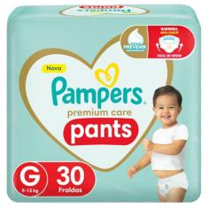 Fralda Pampers Pants Premium Care G - 30 fraldas