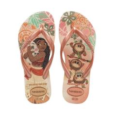 Chinelo Infantil Havaianas Slim Princess Moana Rosa-Feminino