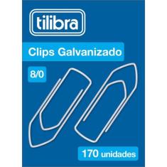 Clips 8/0 Galvanizado 170 Unidades - Tilibra