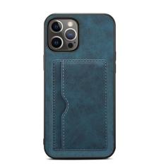 Capa carteira de couro fino para iphone 15 pro max 15 plus 14 13 12 11 pro max 13 pro slots de cartão capa traseira, azul, para iphone xs max