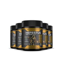 5X Hefestus Pre Treino Blueberry Hf Suplementos - HF Suplements