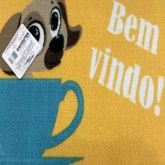 Tapete Multiuso Bem Vindo 40x60 - JOLITEX, Cao Xicara