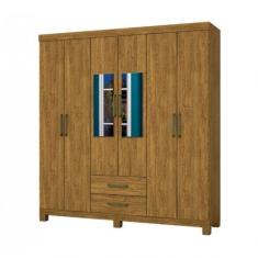 Guarda Roupa Casal 6 Portas Carioca Móveis Freijó