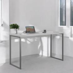 Mesa Home Office Escrivaninha Industriale 1,20 Cinza