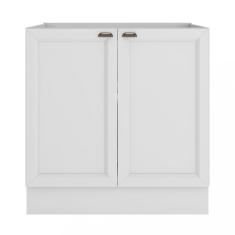 Balcão  2 Portas Sem Tampo Unna Poliman - Branco