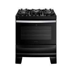 Fogão 5 Bocas Preto com Mesa de Vidro Atlas Agile Up Bivolt