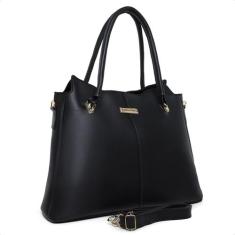 Bolsa feminina sacola paris alça transversal e lateral - LORENA VITORI