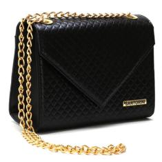 Bolsa Envelope Feminina Baú Alça De Corrente Transversal - santorini, 
