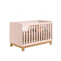 Berço Mini Cama Slim Rosa - Qmovi