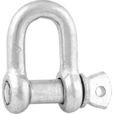 Manilha para cabo de aço 3/16" reta leve galvanizado - Vonder