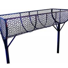 Lixeira de Rua Modelo Tela Moeda Dupla de 100cm - SANTA EDWIRGES