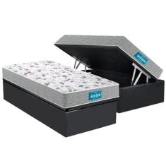 Cama Box Baú Solteiro: Colchão Espuma D45 Probel / EP Guarda Costas Pr