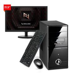 Kit - Computador Neologic Home Nli83498 Amd Ryzen 5 5600G (3.9Ghz 19Mb) 16Gb Ssd 240Gb + Monitor 21,5