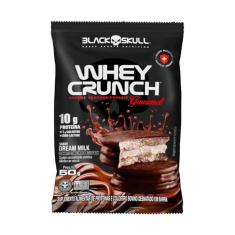 Alfajor Whey Crunch Gourmet 50g - Dream Milk - Black Skull