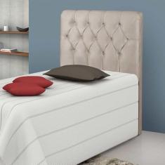 Cabeceira Solteiro Estofada 93cm Grécia Carmolar Palha