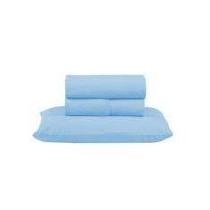 Jogo Lençol de Cama Solteiro 03 peças PREMIUM Percal 300 Fios 100% Alg