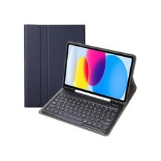 Teclado Redondo + Capa Couro Para Samsung Tab S8 Ultra 14.6polegadas