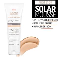 Fotoproteção Protetor Solar Mousse Fps50 40g Adcos, Ivory