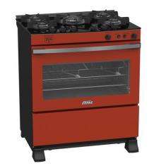 Fogão a Gás Gaudí Vetrô Vítreo 5Q Colors Venax, Vermelho