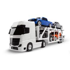 Caminhão Cegonheira Cegonha Roma Petroleum - 1/43 - Roma, Azul, Cegonh