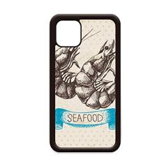 Capa para iPhone 11 Pro Max Organismo Marinho Frutos do Mar para Apple Mobile Case