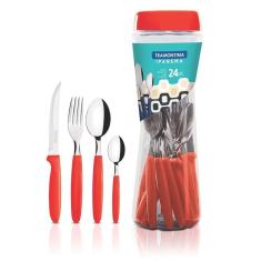 Faqueiro Tramontina 24 Peças Ipanema Vermelho 23399791