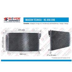 Condensador Ar Condicionado Punto 1.4 8V Fluxo Paralelo Oem-51787356