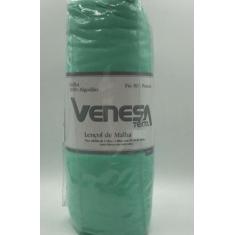 Lençol de Malha Solteiro c/ 30cm Venesa, Erva Doce