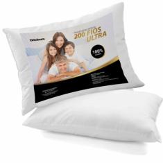 Travesseiro 100% Algodão Percal 200 Fios Ultra - Paulo Cezar Enxovais,