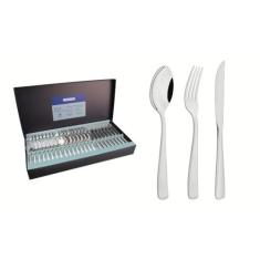 Faqueiro Tramontina Pacific em Aço Inox 48 Peças, Prata, 48