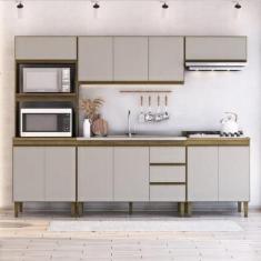 Cozinha Modulada 5 Peças 2 Aéreos 2 Balcões 1 Torre Quente Margarida Y