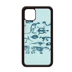 Ilustrações de desenho de osso animal para iPhone 12 Pro Max Capa para Apple Mini Mobile Case