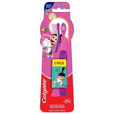 Escova de Dente Infantil Colgate Smiles Agnes e Fluffy 2 unidades