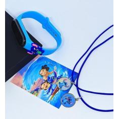 Kit Relógio Infantil Digital Led Bracelete Silicone 3D Super Heróis Di