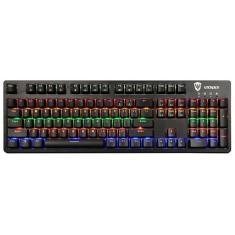 Teclado Mecânico Gamer Sate K6 Switch Blue RGB USB-Unissex