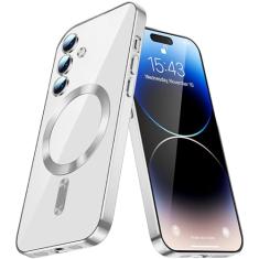 Asdsinfor Capa para Samsung Galaxy S20 FE 5G, compatível com Magsafe, capa fina e transparente de TPU magnético à prova de choque para mulheres senhoras meninas capa de proteção para Galaxy S20 FE 5G,